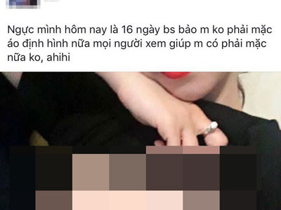 Cho bạn gái 60 triệu đồng đi sửa vòng 1, chàng trai nhận kết đắng