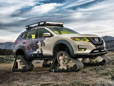 Nissan X-Trail lắp bánh xích độc đáo