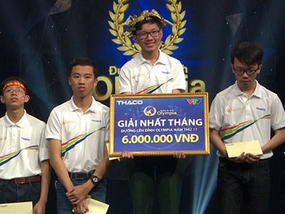 Nam sinh càng chơi càng hay tại cuộc thi tháng Olympia