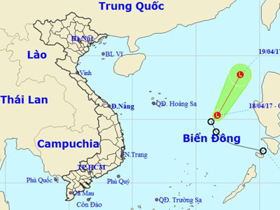 Áp thấp nhiệt đới suy yếu, cả nước mưa dông diện rộng