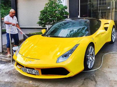Ferrari 488 GTB của đại gia Hà Nội xuất hiện trong garage Cường "Đô-la"