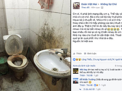 Nhà cho thuê bẩn đến mức "xúc phạm người nhìn"