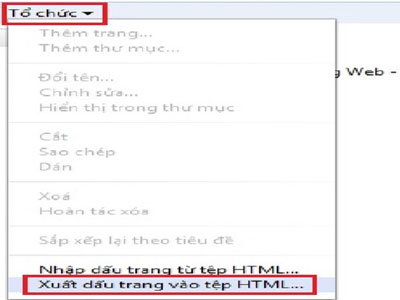 Hướng dẫn sao lưu Bookmark từ Google Chrome và Cốc Cốc