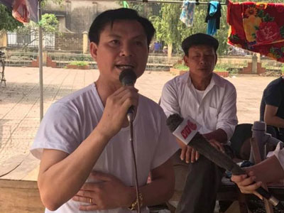 Trưởng ban Tuyên giáo Mỹ Đức nói gì khi được dân Đồng Tâm bàn giao?