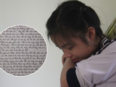 Xúc động bức thư gửi người mẹ đã mất của nữ sinh lớp 9 ở Nghệ An