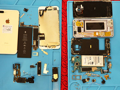 iPhone 7 dễ thay thế linh kiện hơn nhiều so với Galaxy S8