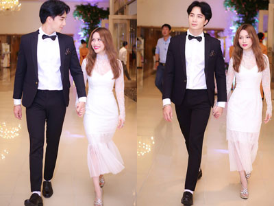 Người yêu điển trai nắm tay Sĩ Thanh không rời ở sự kiện