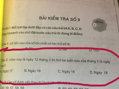 Bài toán suy luận lớp một gây tranh cãi trên mạng