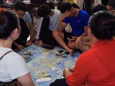 Triệt phá ổ bạc trong chung cư cao cấp