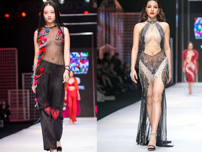 Thời trang Việt nhiệt tình lăng xê mốt xuyên thấu táo bạo
