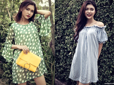 Trang phục tay loe, tay bồng cho ngày hè rực nắng