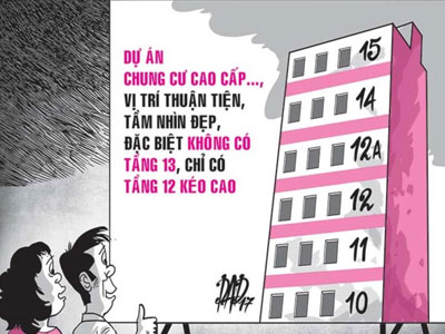 Khóc, cười chuyện mua căn hộ tầng 13