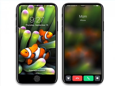 Giao diện iPhone 8 sẽ như nào nếu có màn hình vô cực