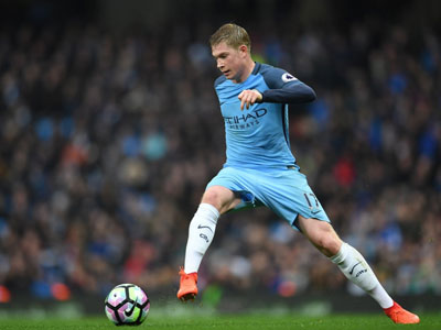 De Bruyne san phẳng kỷ lục của Man City ở NH Anh