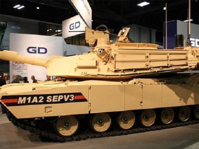 Mỹ phát triển tăng M1A2 SepV3 Abrams đấu siêu tăng Armata Nga