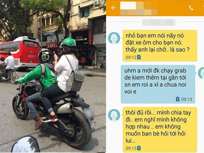 Chàng trai tội nghiệp bị bạn gái "đá" không thương tiếc vì tội... chạy xe ôm