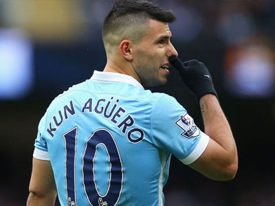 M.U bất ngờ quan tâm đến tiền đạo Sergio Aguero
