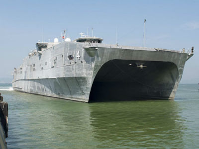 Tàu viễn chinh cao tốc Mỹ USNS Fall River đến Đà Nẵng