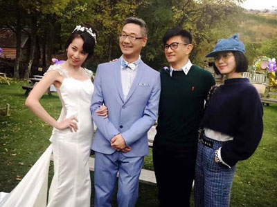 Không muốn làm "tội đồ" trong đám cưới, Lưu Thi Thi - Ngô Kỳ Long ăn mặc cá tính