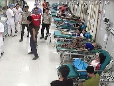 Lực lượng bảo vệ "không dám" xử lý côn đồ tấn công bệnh viện
