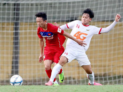 Tuấn Anh đá chính, U23 Việt Nam hoà thất vọng trước đội hạng Nhất