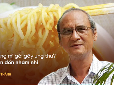 Chuyên gia Vũ Thế Thành: Mì ăn liền mà phải chần qua nước sôi mới ăn là... yếu bóng vía