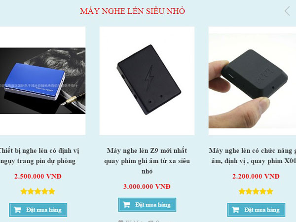 Thiết bị ghi hình lén vẫn được rao bán công khai
