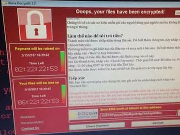 TP HCM "báo động" vì mã độc WannaCry