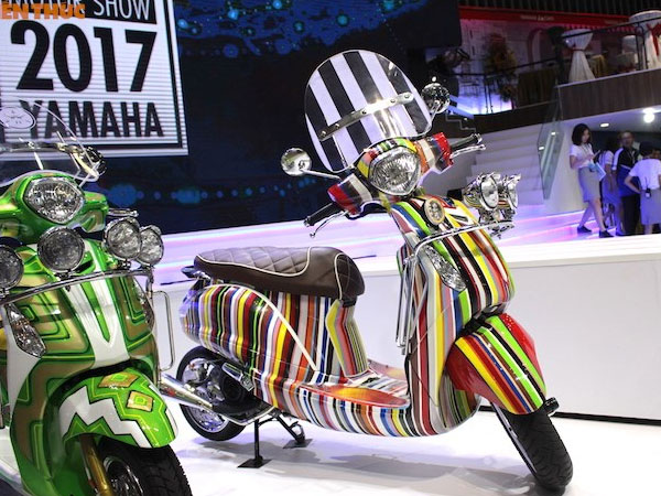 Cận cảnh Yamaha Grande “màu mè” nhất Việt Nam
