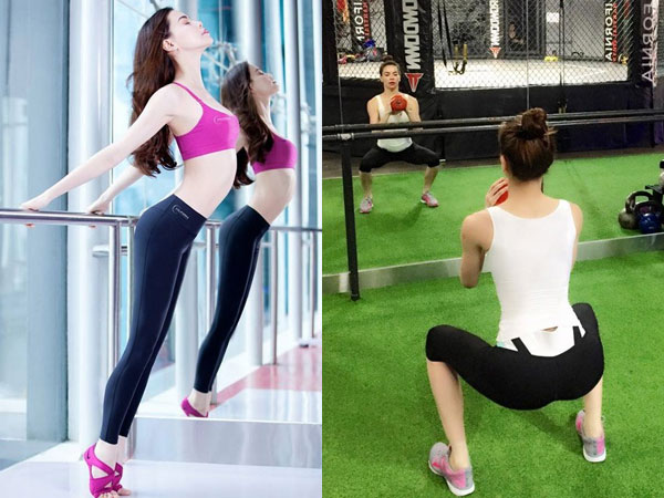 Hồ Ngọc Hà khoe tư thế khó đỡ ở phòng tập khiến quý ông "bấn loạn"