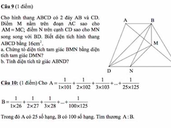 Nghệ An "rút kinh nghiệm sâu sắc" vì đề Toán lớp 5 khó