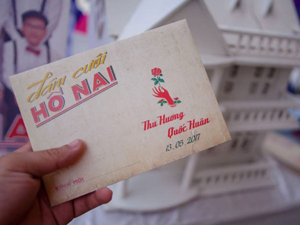 Thiệp cưới theo phong cách hoài cổ "Cô Ba Sài Gòn"