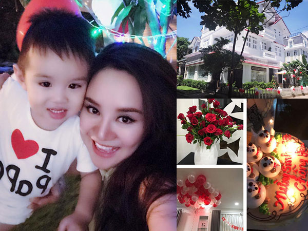 Gần ngày sinh, Vy Oanh làm sinh nhật lãng mạn cho chồng tại biệt thự đẹp ngất ngây