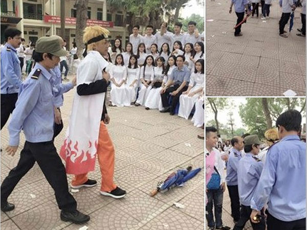 Nam sinh không được dự lễ bế giảng vì hóa trang thành Naruto