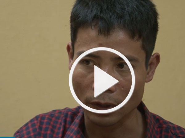 Clip thú tội của nghi phạm giết người có hình xăm thiên thần