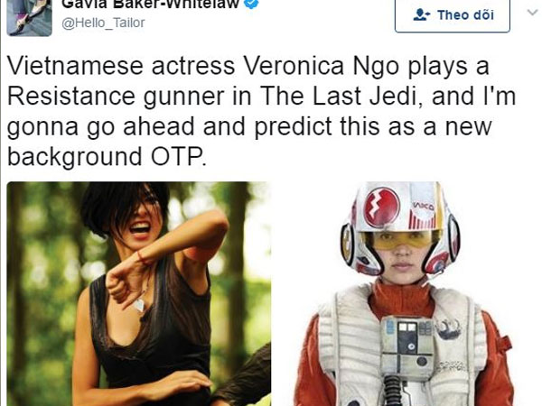 Hé lộ vai diễn của Ngô Thanh Vân trong bom tấn “Star Wars: The Last Jedi”