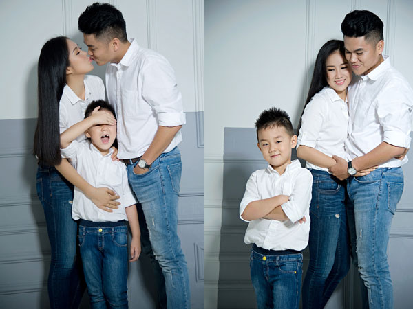 Lê Phương hạnh phúc bên người yêu và con trai