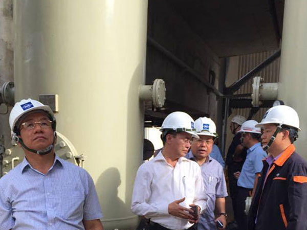 Đoàn công tác tỉnh Hà Tĩnh thị sát hiện trường vụ nổ tại Formosa