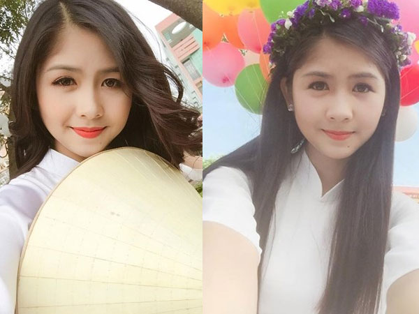 Hot girl "mắt lác" Hải Dương khoe ảnh áo dài trắng tinh khôi
