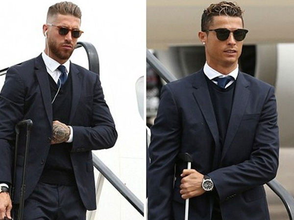 Ronaldo và đồng đội như tài tử điện ảnh đổ bộ xứ Wales