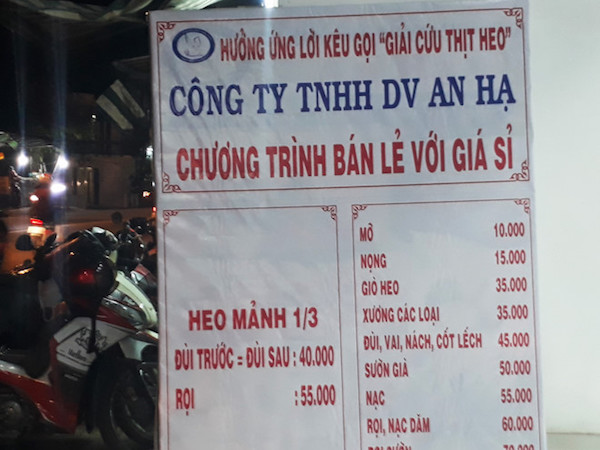 Sài Gòn bán thịt heo "đồng giá" 35.000 đồng một kg