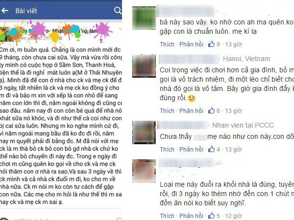 Quyết bỏ chồng và con 9 tháng tuổi ở nhà để đi du lịch, mẹ bỉm sữa nhận cái kết đắng