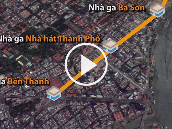 3 nhà ga dưới lòng đất của tuyến metro Bến Thành - Suối Tiên
