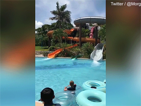 Màn trượt trên mặt nước khó lý giải của chàng trai Jamaica