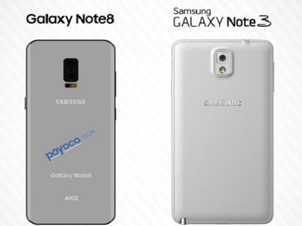 Samsung Galaxy Note 8 lộ camera kép ở mặt sau