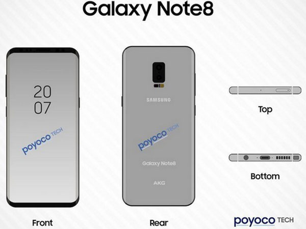 Lộ ảnh bản dựng và ngày ra mắt “bom tấn” Galaxy Note 8