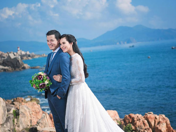 Ảnh cưới lãng mạn của người đẹp Sang Lê và chồng đại gia