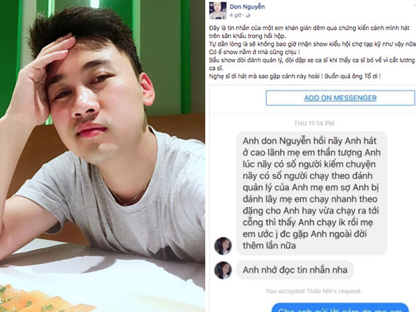 Hết Lưu Chí Vỹ, Don Nguyễn tố bầu sô đòi đánh, đập như giang hồ?