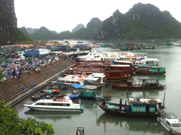 Nhiều hành khách Quảng Ninh phát hoảng khi tàu cao tốc đâm vào xà lan