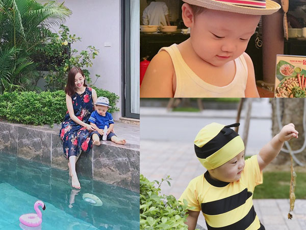 Ly Kute đẹp ngọt ngào bên cậu con trai Khoai Tây khôi ngô, trắng trẻo